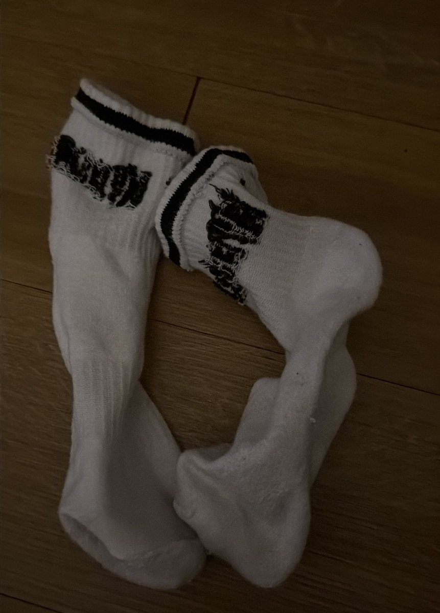 pupchoki's tweet image. As a good boy, the Master gimme His stink one week gym socks to me. Thank you Sir.