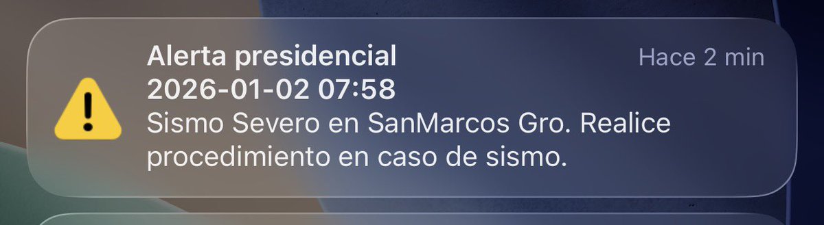 Que horrible suena la alarma de alerta presidencial, me despertó horrible. 😨😨😨
