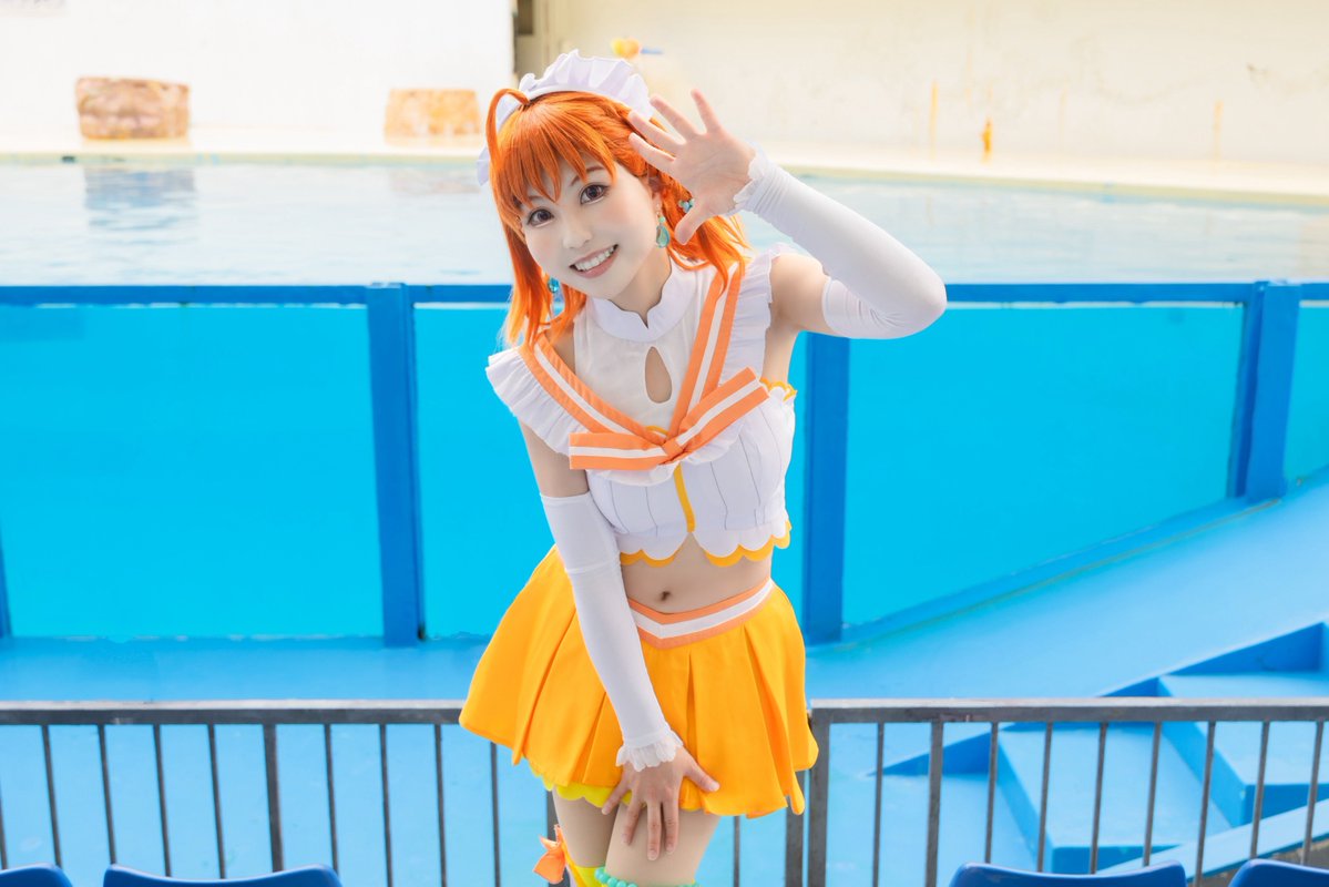 Lapin00515's tweet image. cosplay🫧 /⚠️撮影地許可済み
ラブライブ!サンシャイン‼︎
恋になりたいAQUARIUM
高海千歌

📸：@yuupoina 

#コスプレ
#cosplay