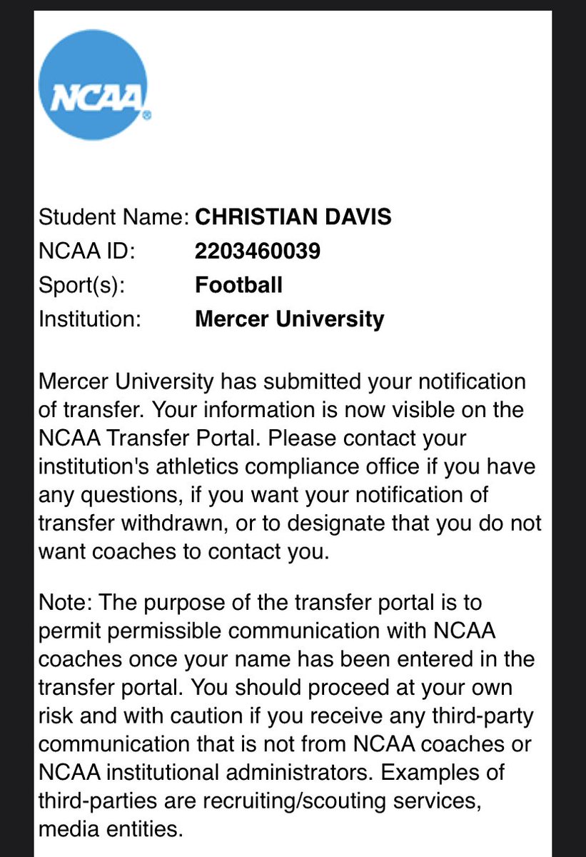 Christian Davis tweet media