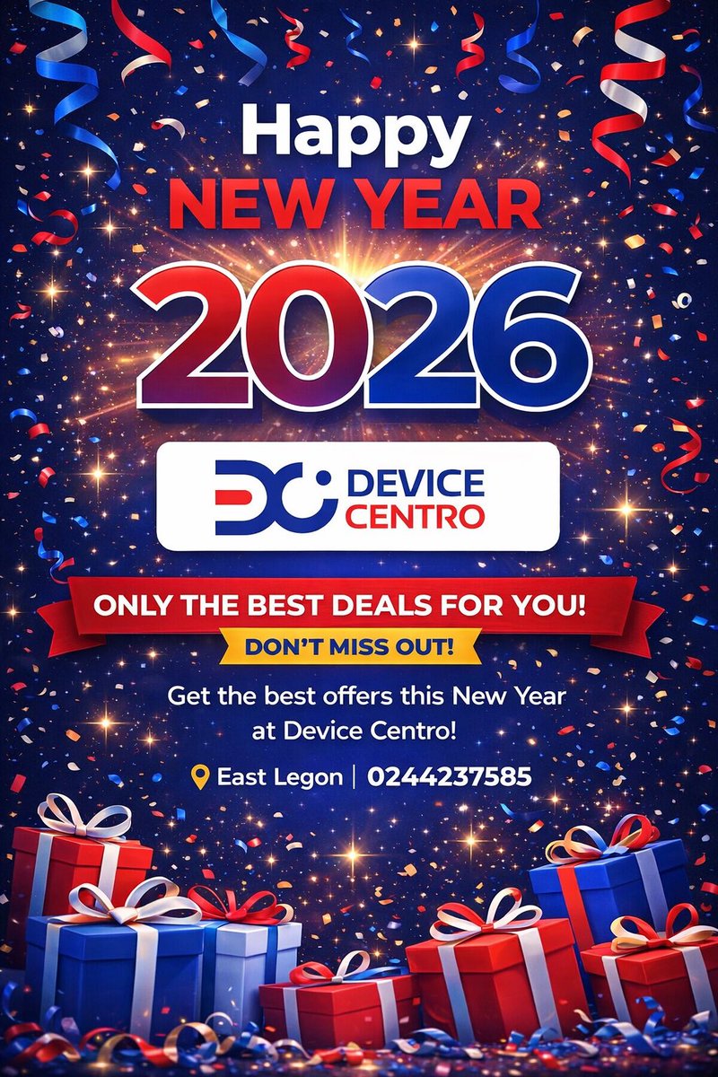 devicecentro's tweet photo. ✨ Happy New Year 2026! ✨

As we step into 2026, Device Centro Limited says a big THANK YOU to our amazing customers and a warm welcome to those yet to join us 🤝💙
Your support, trust, and loyalty mean everything to us.
Device Centro Limited - Best Deals Only https://t.co/qo9lDzGN5R