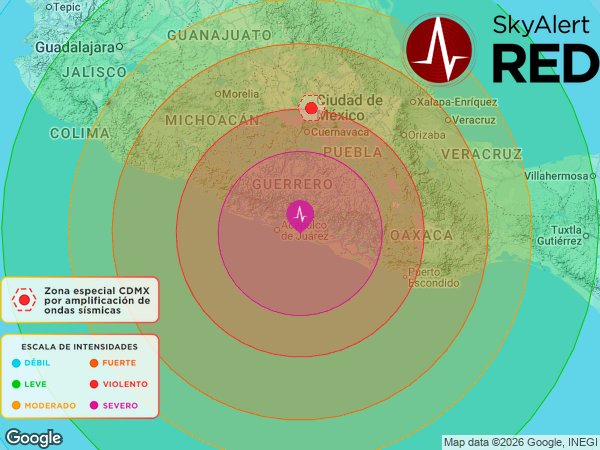#SismoFinalizado
  Intensidad 🟣“SEVERO”🟣 en #SanMarcos, Gro.
  Recibiste la #AlertaSísmica si estás dentro de los radios de alertamiento.
  Descarga #SkyAlert: skyalert.mx/app
  07:58:21 - 02/01/2026