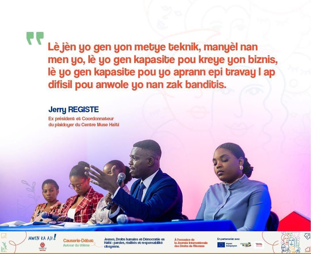 74,4 % des Haïtiens ont moins de 40 ans.
Donner accès à une éducation de qualité, à la formation technique et professionnelle, et à l’emploi, c’est offrir aux jeunes des alternatives à la violence et bâtir un avenir durable.

#Haïti #Jeunesse #Paix #Éducation #Avenir