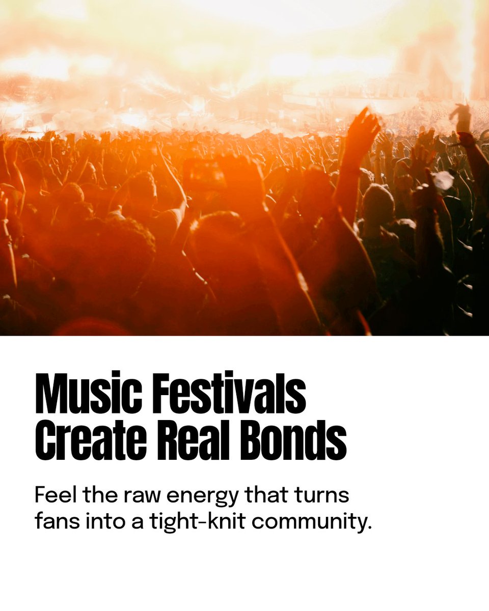 CuzEventsRock's tweet image. Music festivals spark connections beyond the stage. Fans bond over shared vibes and raw energy that live hip-hop and R&amp;amp;B bring. It's a community united by culture and passion. Ready to feel the magic? Let's rock at the next festival!