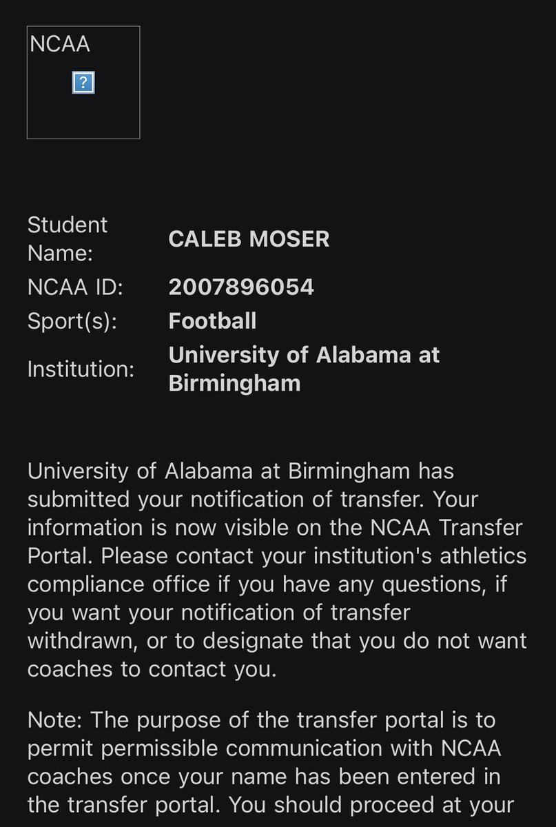 CalebMoser8's tweet image. I am officially in the portal. 

3 Year FBS Starter (True Freshman Starter)
1 year of eligibility 

@OneOnOneKicking @SpecialTeamsU @GP_Recruiting @Bamasnap