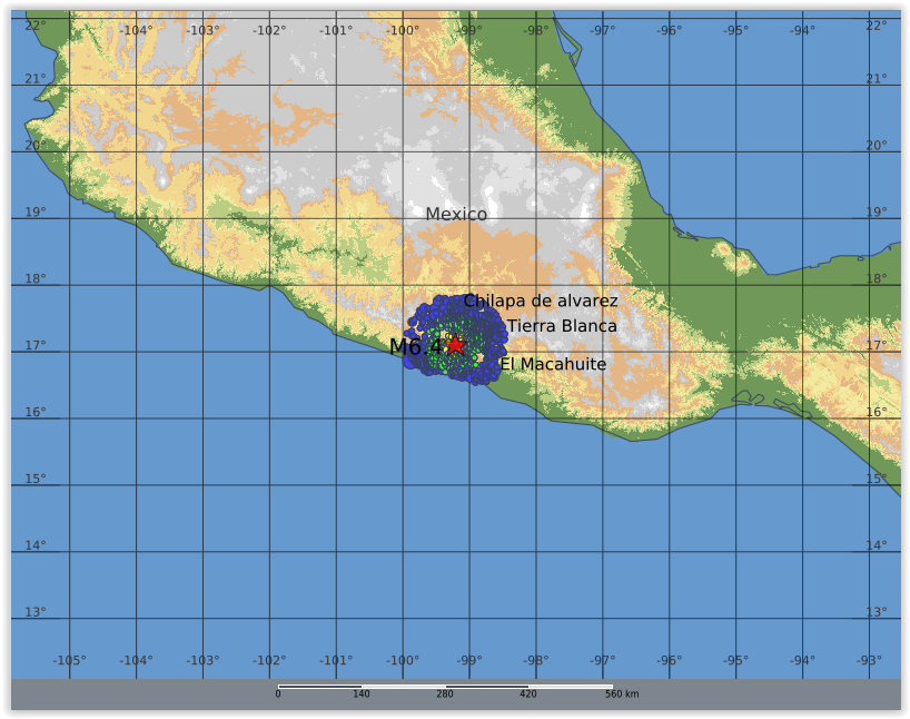 QLARM's tweet image. EARTHQUAKE M6.4. Origin Time: 2026-01-02 13:58:18 UTC, Guerrero, Mexico (17.11 ; -99.2099), Depth: 25.0 km, (source(s): GFZ). Estimated fatalities: 0 to 30, injured: 40 to 360. #earthquake #quake