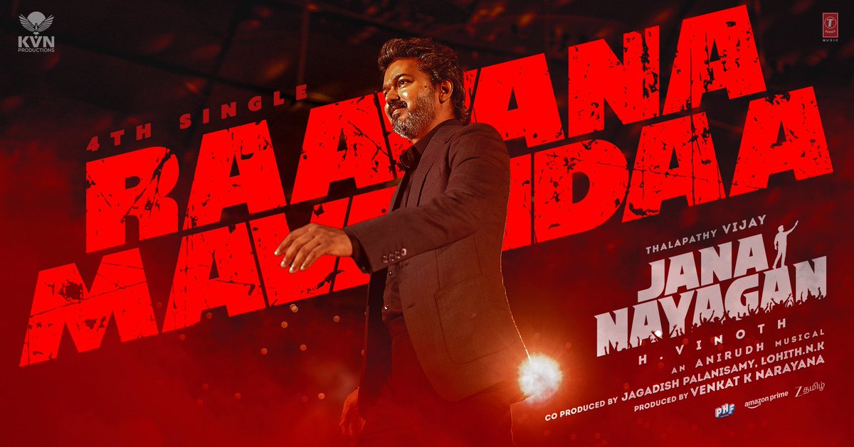 Vasanamaa ezhudhalaam avan kadha adhukkellaam mela..

#RaavanaMavandaa is here 🧨

▶️ youtu.be/9OF_cF48mjA

#JanaNayagan
#JanaNayaganPongal
#JanaNayaganFromJan9

#Thalapathy <a href="/actorvijay/">Vijay</a> <a href="/KvnProductions/">KVN Productions</a> #HVinoth <a href="/hegdepooja/">Pooja Hegde</a> <a href="/anirudhofficial/">Anirudh Ravichander</a> <a href="/thedeol/">Bobby Deol</a> <a href="/_mamithabaiju/">Mamitha Baiju</a>