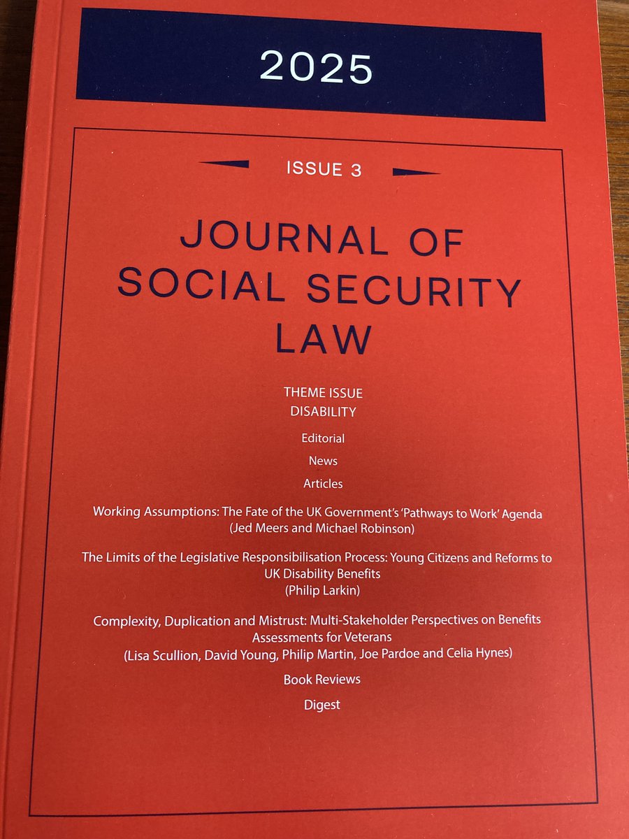 Journal of Social Security Law tweet media