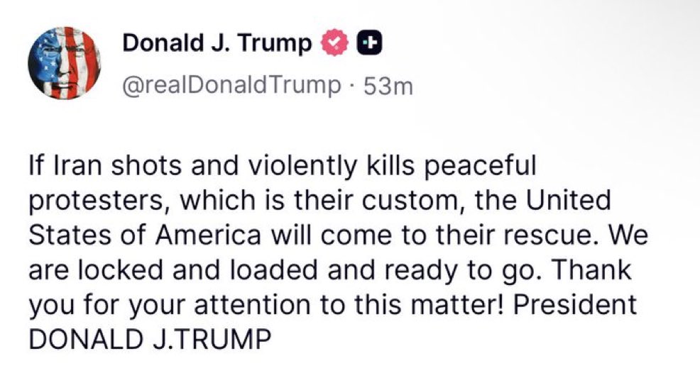 Can we rescue Americans in America before we worry about Iran?
We didn’t vote for this @realDon...