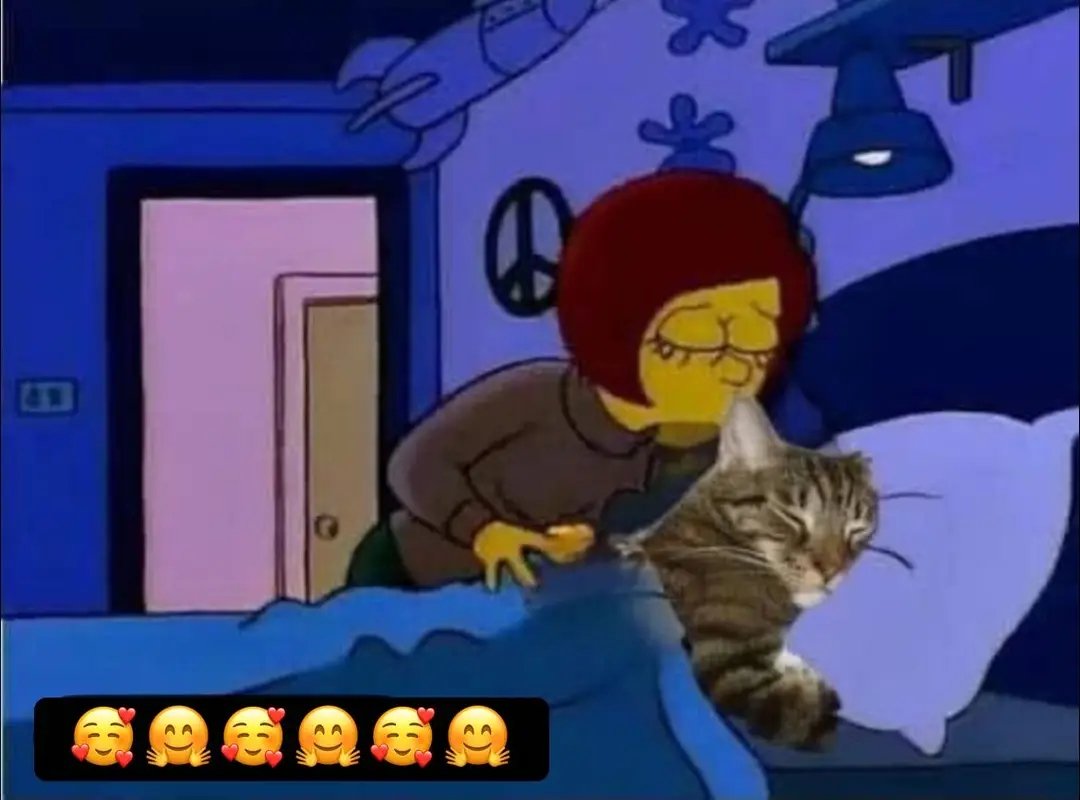 Despidiendome de mi gato antes de irme a trabajar 😘🐱🐾