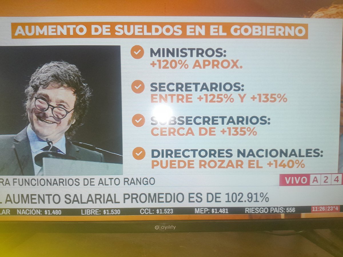 Aumento promedio 120%. Eso es una paritaria como la gente, no el 1.5% mugroso de comercio, o el 2% de UOM