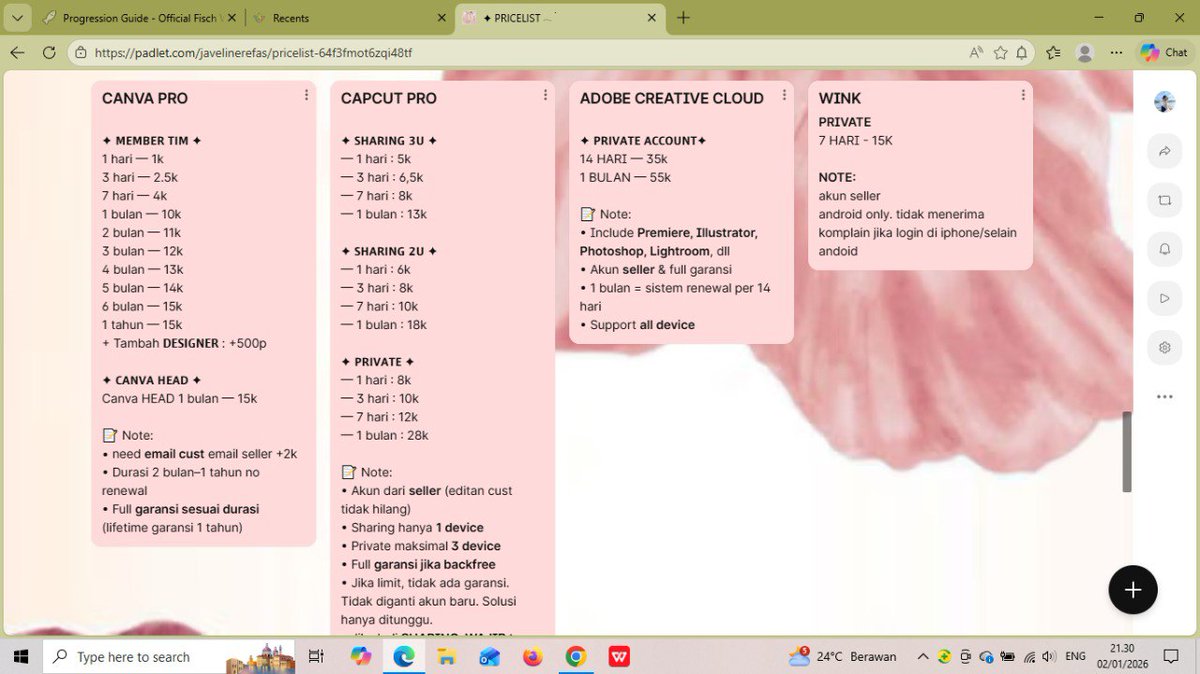 numinosea's tweet image. hiii aku opening ya gusy sesuai yang tertera di pricelist inii. jika diluar pricelist ini boleh tanya tanyaa yaaa. #zonauang #zonajajan