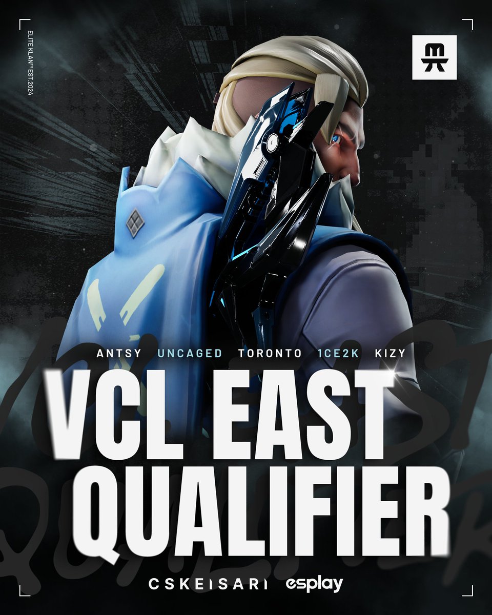 eliteklangg's tweet image. EVC EAST OPEN QUALIFIER TIME 🤩

Our journey begins at 18:00 EET

🧵👇