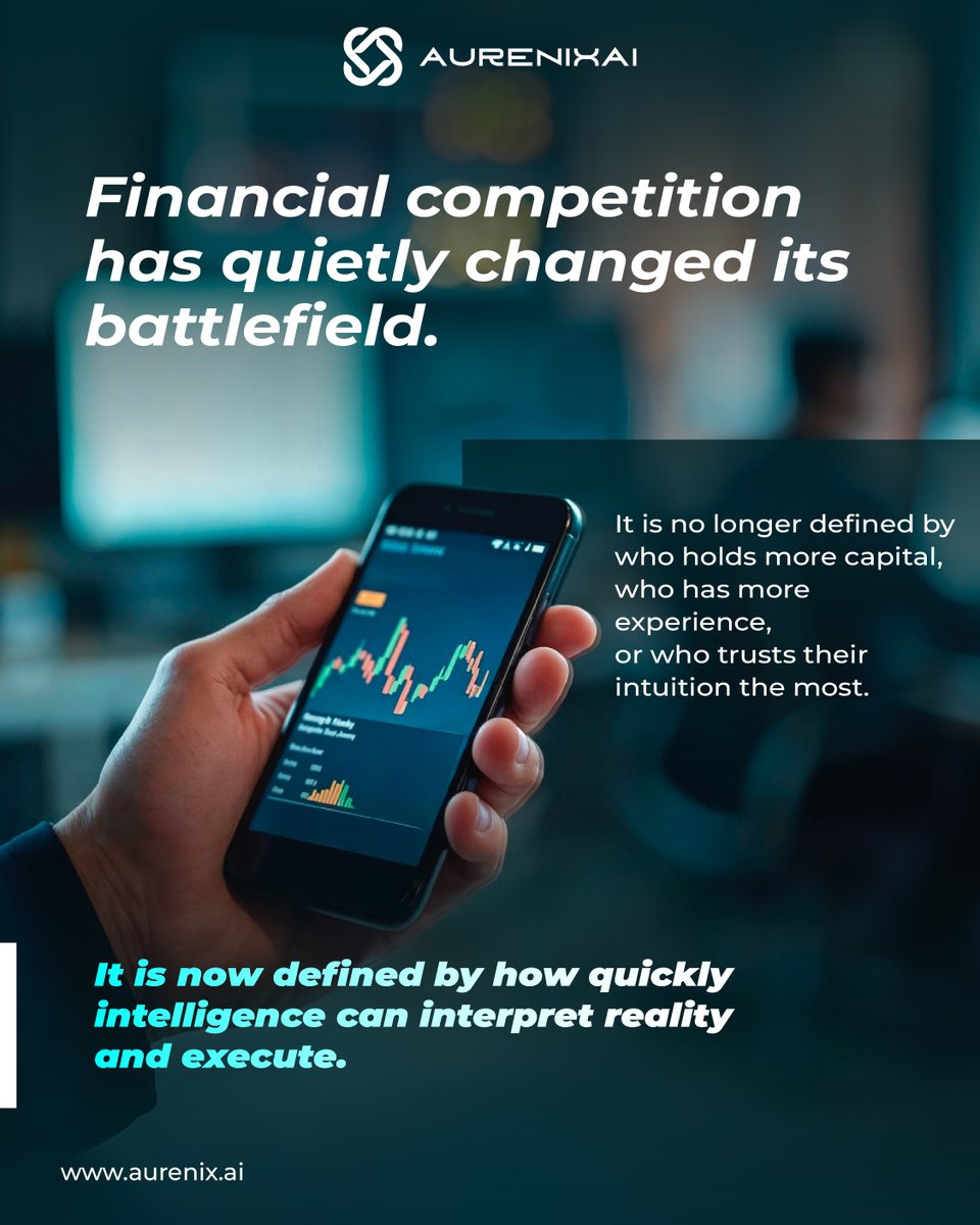 AurenixAI's tweet image. Financial advantage is no longer built on prediction alone. It is shaped by how quickly intelligence can interpret reality and respond as it changes.

When intelligence adapts in real time, opportunity follows.

#FinancialIntelligence #AdaptiveThinking #AurenixAI