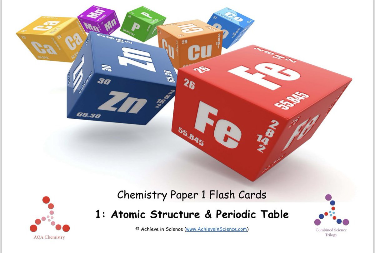 GCSE Revision Flash Cards - now available to download! achieveinscience.etsy.com #aqa #science #revision #gcse