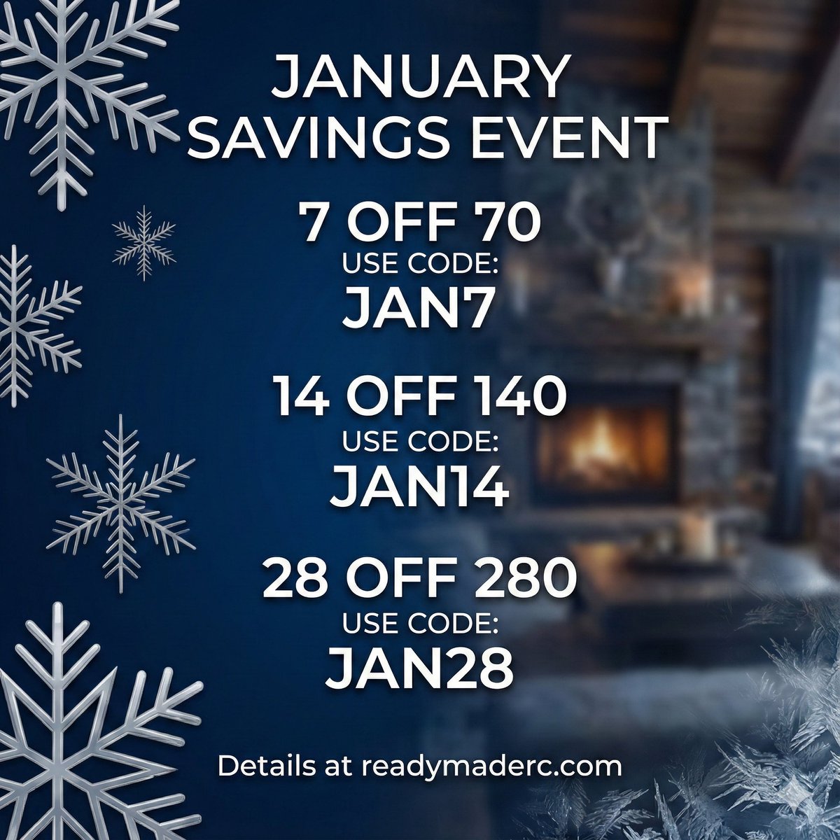 January coupons are live now!
Get up to 10% off and start your spring builds now.
Details at readymaderc.com