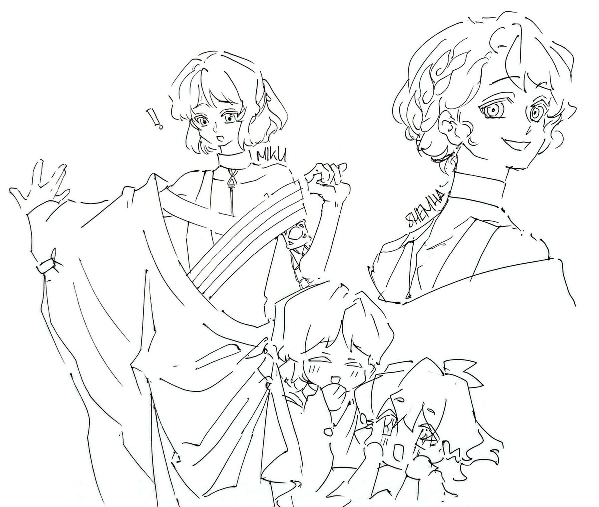 jinsutaadraws's tweet image. when your goats are voiced by Yuka Iguchi

#Reverse1999 #37phia #hibimiku