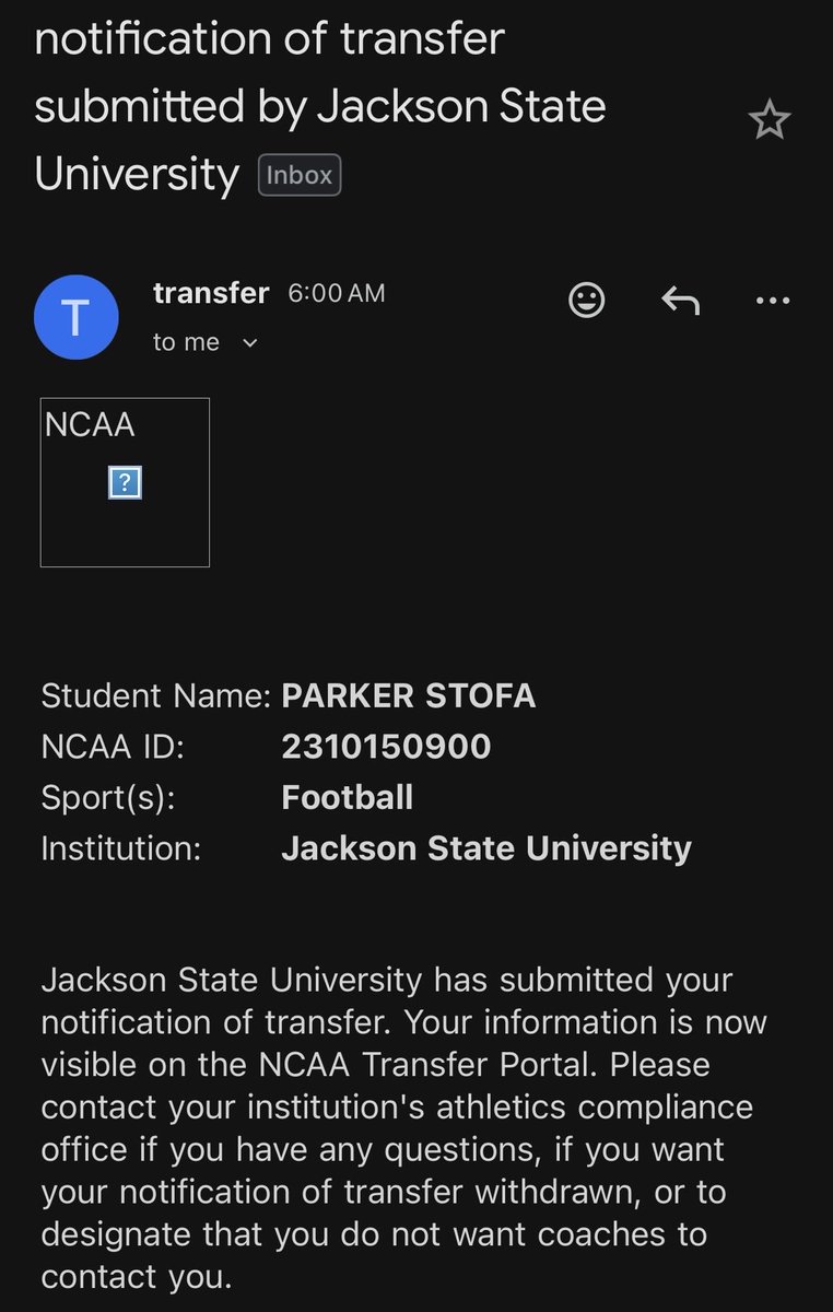 ParkerStofa7's tweet image. Officially in the portal!!