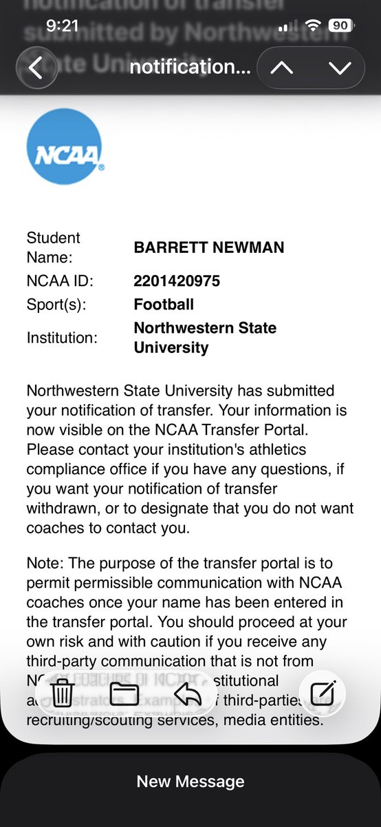 BarrettNewman_8's tweet image. Officially in the portal‼️
Film, Transcripts, PFF Scores, and DM’s are ready‼️🔥
Excited to see what God blesses me with… every opportunity is a blessing 🙏