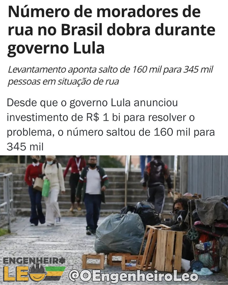 O Lula é realmente o pai dos pobres, pois ninguém gera tantos pobres quanto ele!
Aconteceu exatamente o mesmo na área da educação e em tantas outras áreas deste país! Quanto mais impostos o PT cria e destina para “resolver” um problema, muito pior a situação fica.
Quem ainda