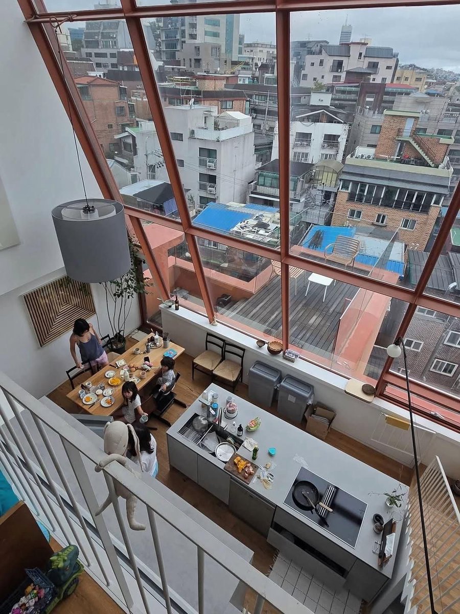 in love with the design of this loft apartment in South Korea