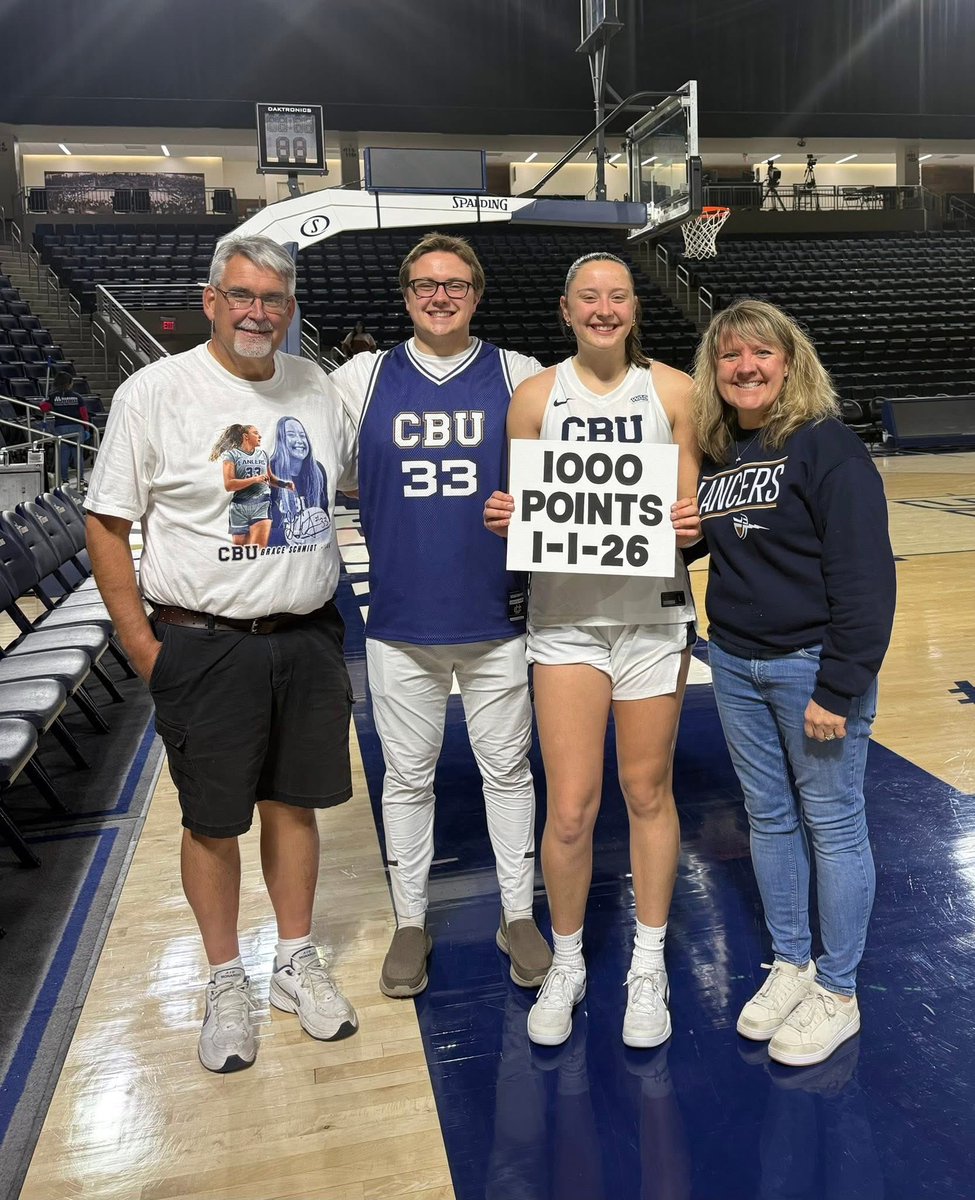 RevDSchmidt's tweet image. We got to ring in 2026 in California, at @CBUwbb  and seeing @grace_schmidt11 make her 1000th career point! 🏀 What a fun way to start the year!