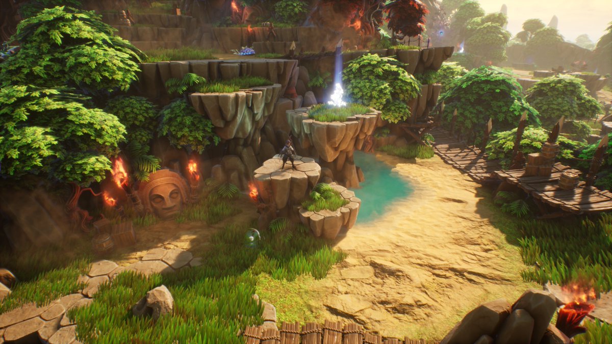 SecondStoneGame's tweet photo. Starting the year with a #ScreenshotSaturday look at some locations in Second Stone!

The most eagle-eyed followers might spot some subtle differences... and perhaps a hint at a new feature we're working on...
#indiegame #arpg #UE5 #gamedev