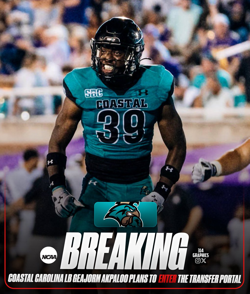 I’m officially in the Transfer Portal‼️
6’3 - 220 Versatile LB 
3.4 GPA
2 years of eligibility remaining + redshirt 
<a href="/cjrecruiting2/">CJ Recruiting + AURA Sports</a> 
<a href="/247SportsPortal/">247Sports Transfer Portal</a> <a href="/TransferPortal/">Transfer Portal</a>