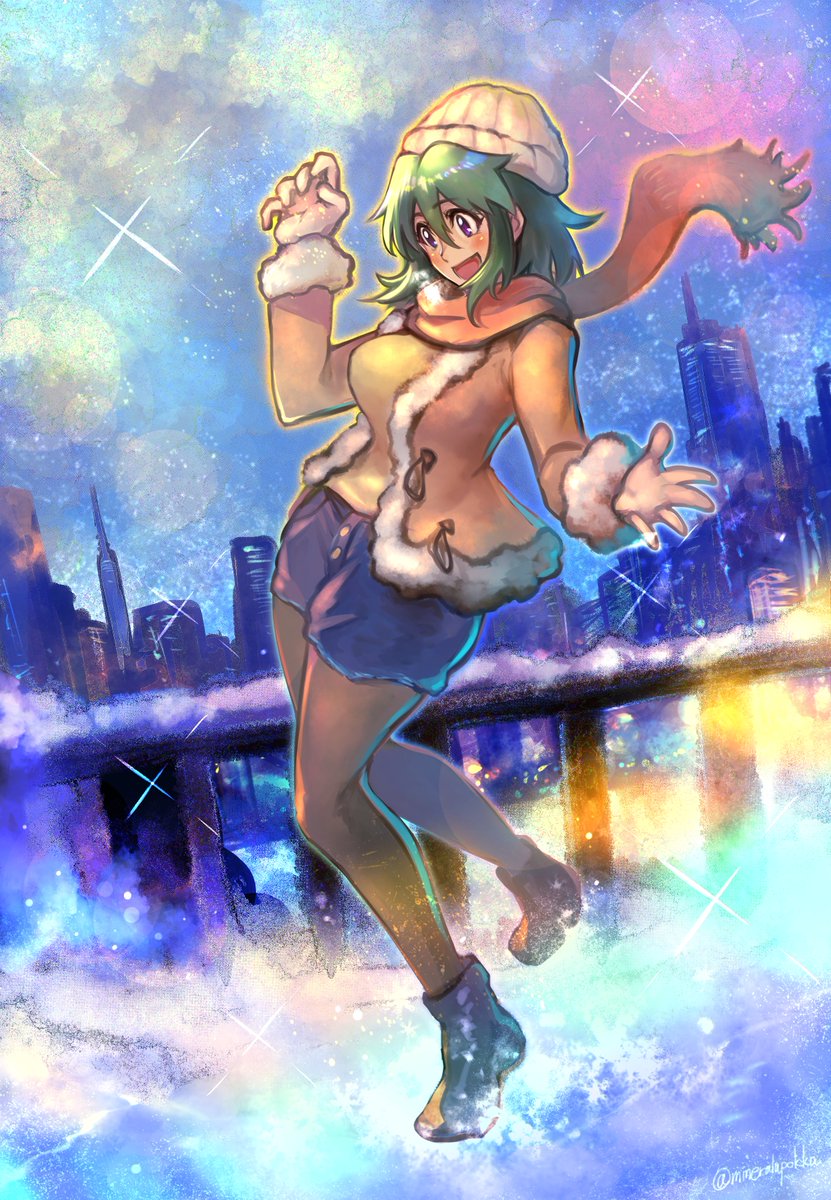 東京で短時間ですが今年の初雪降ってましたね!
夜景が白く輝き、電車の遅延にならない程度で幻想的な景色が見れるのは嬉しいですな❄️☃️🌃☺️🏂
#デレステ #ナターリア 