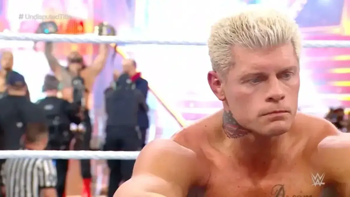 Cultaholic's tweet image. Cody Rhodes was originally planned to win in the main event of WrestleMania 39, but Roman Reigns pitched to Vince McMahon to push the title win back a year.

Triple H was originally opposed to having Reigns win, and he wanted the optic of a change of eras across the board which…
