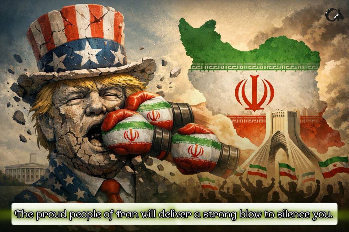 ترامپ دهنتو ببند! 
تاریخ تکرار میشه، فقط این بار شکست شما قطعی‌تره.
 #ترامپ_غلط_کرد