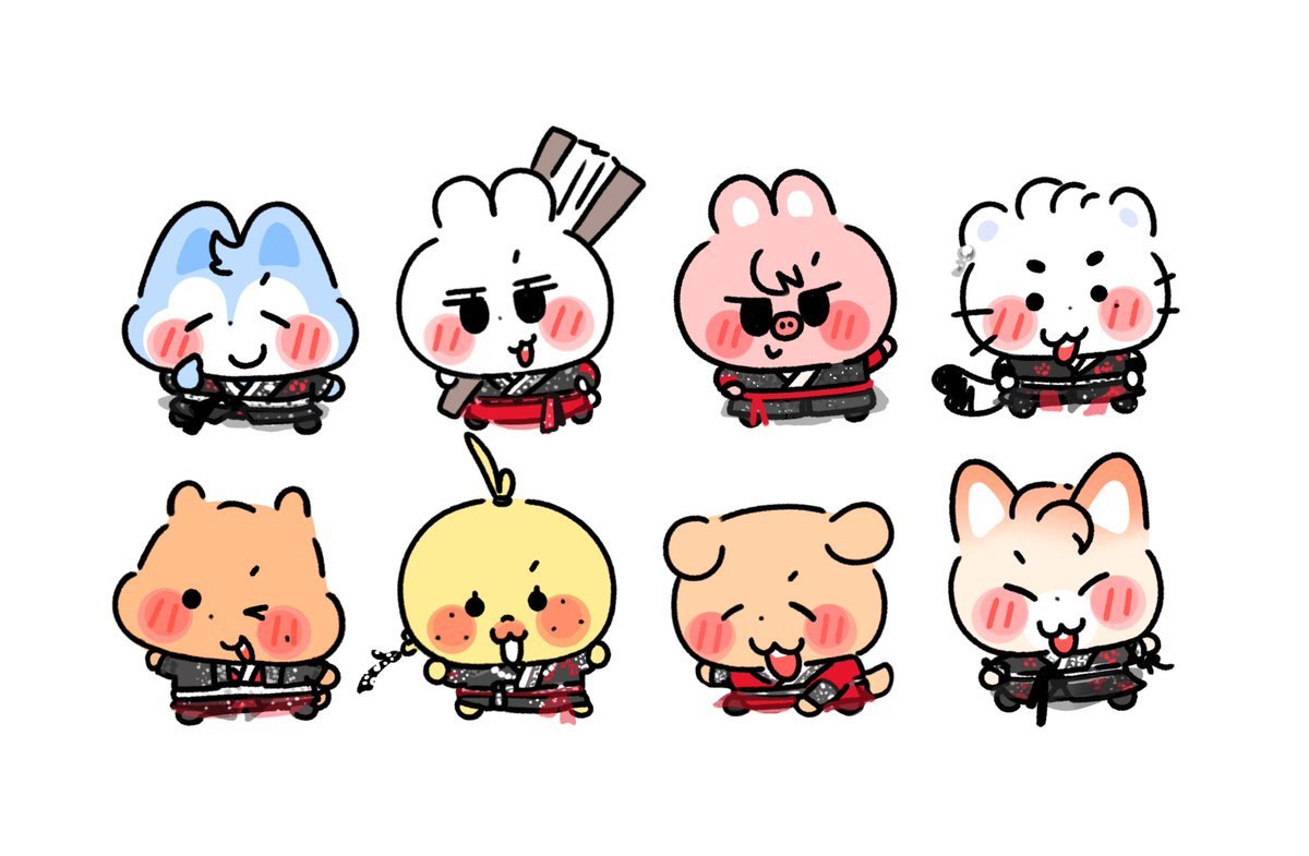 stayforever_143's tweet image. 의상 디테일이 마음에 들어서 그려봤던 한복키즈☺️ 쪼만하게 그려서 다 담진 못했지만 컬러버전도 놓구 갑니다