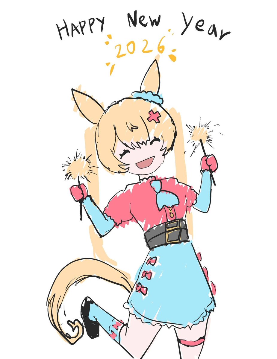 saowma_th's tweet photo. Happy New Year 2026!🎉
This is a new SNS Account for update about news and content from Saow Ma Project.

Saow Ma is the art adaptation by Racehorses in Thailand and we will make content for presenting about racing in Thailand for around the world. Using various anime characters https://t.co/R7Os6eChXQ