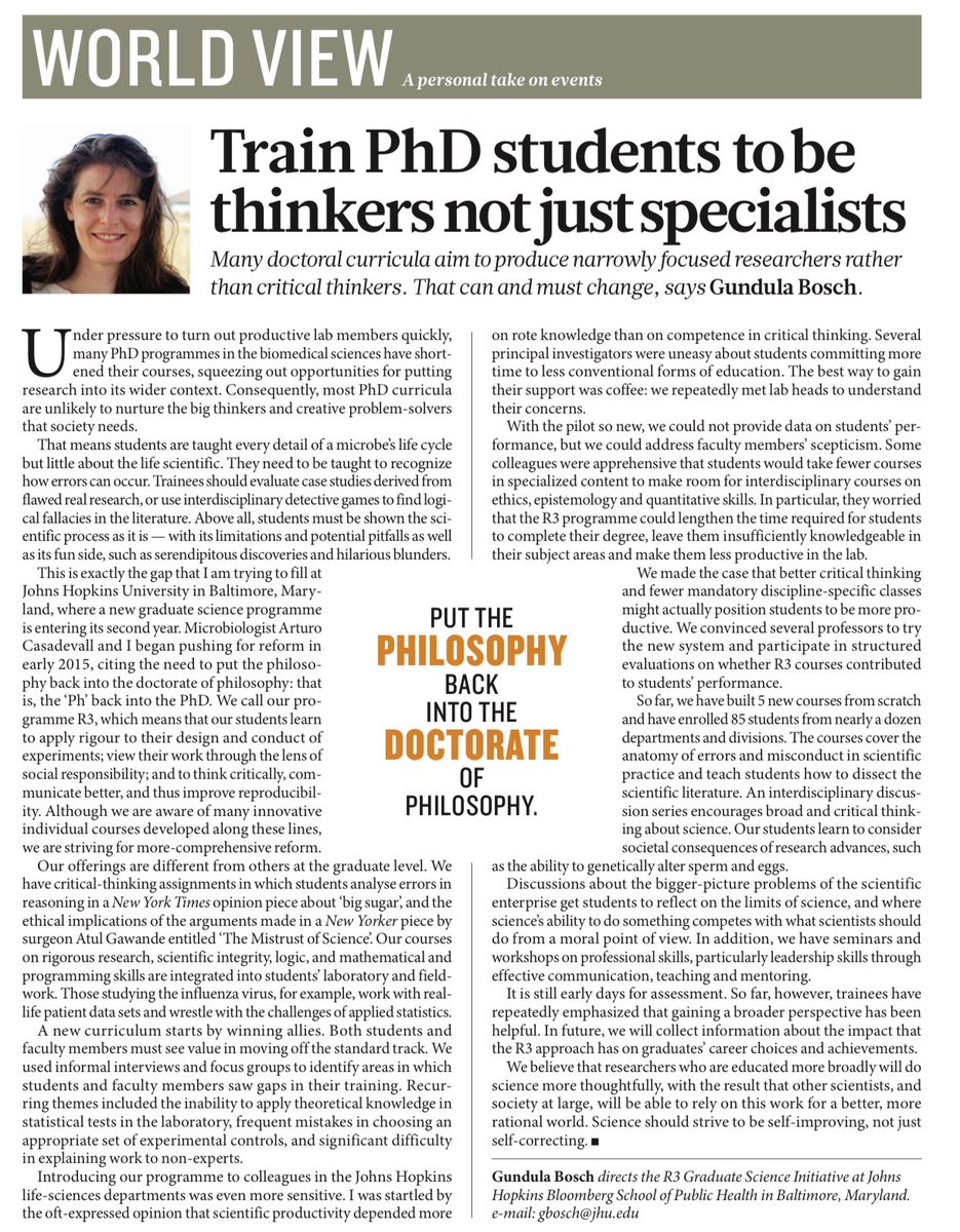 Doktora öğrencilerini sadece uzman değil, düşünürler olarak yetiştirin.
#Akademikhayat