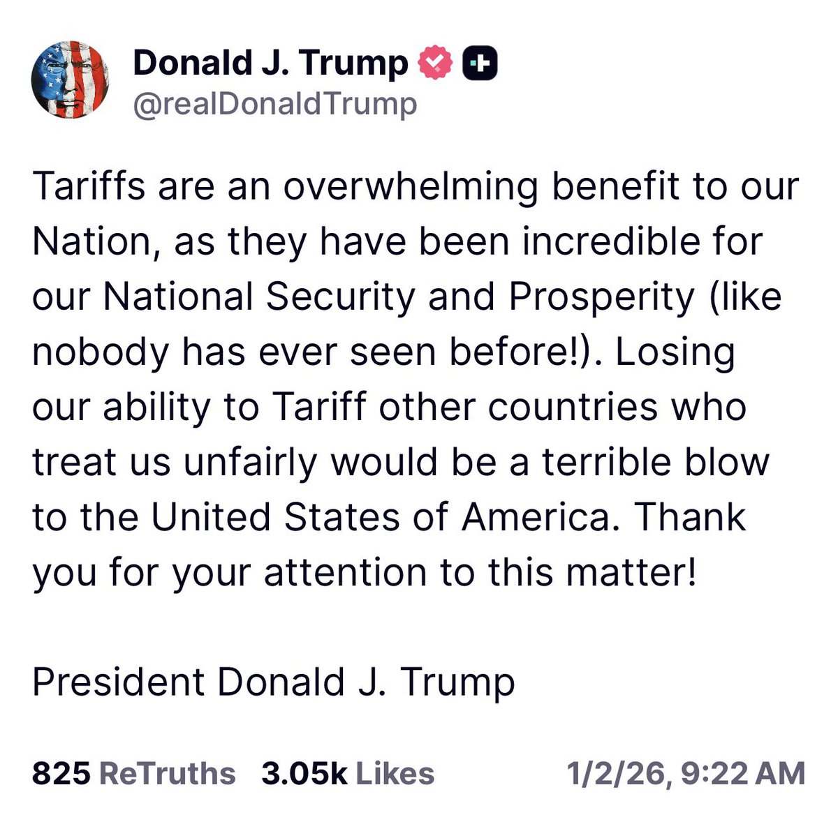 intheMatrixxx's tweet image. Tariffs are an overwhelming benefit to our Nation, as they have been incredible for our National Security and Prosperity (like nobody has ever seen before!). Losing our ability to Tariff other countries who treat us unfairly would be a terrible blow to the United States of…