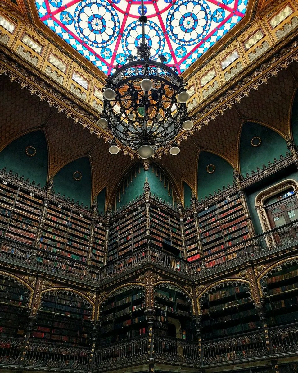 Royal Portuguese Reading Room in Rio de Janeiro in Brazil.
