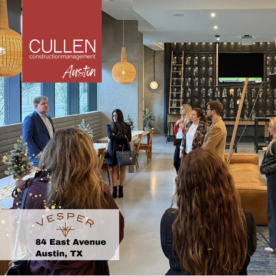 The <a href="/UrbanLandInst/">Urban Land Institute</a>  Austin Multifamily Council was invited to tour Vesper Residences at 84 East Avenue, Austin TX. Our Cullen Construction Management Austin Director, Brandon Stewart, LEED AP was proud to partner with Jason Major, @PearlstonePartners to make it happen!