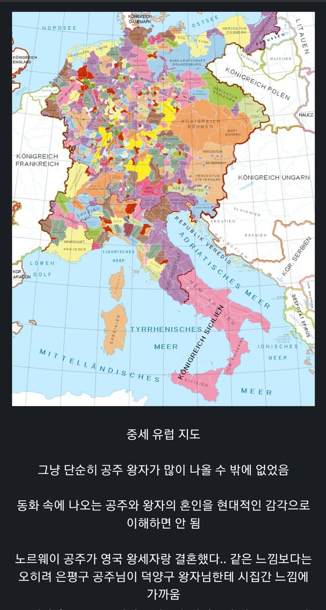 이거 그거잖앜 유럽 동화에서 맨날 왕자공주 결혼하는 이유