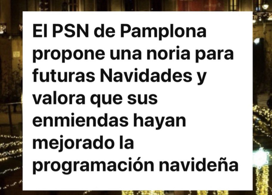 Menudo cuajo <a href="/PamplonaPSN/">Partido Socialista de Pamplona /❤️</a> el adueñarse de “unas mejoras inexistentes” en estas navidades….lo vuestro es de traca… 
Todos hemos visto las mejoras si………😂😂😂😂