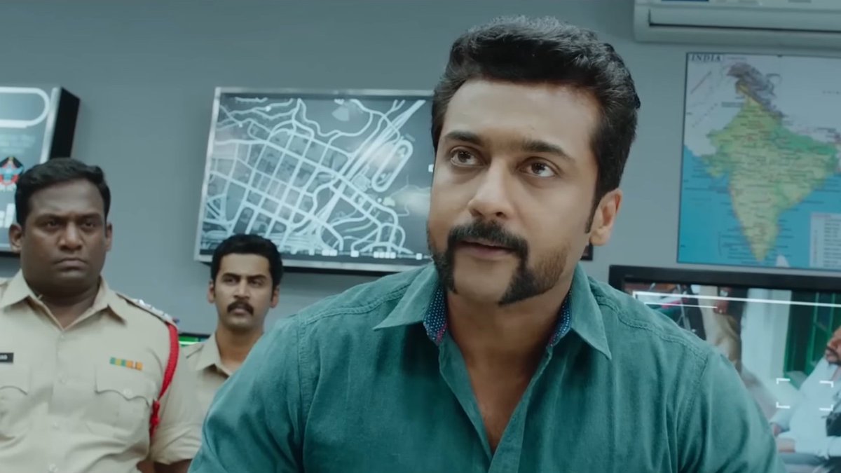 GodofPs5's tweet photo. In 2017, an Indian movie called Singam 3 used the GTA V map as a background prop in a scene set in a police department. https://t.co/40IFShhtVU
