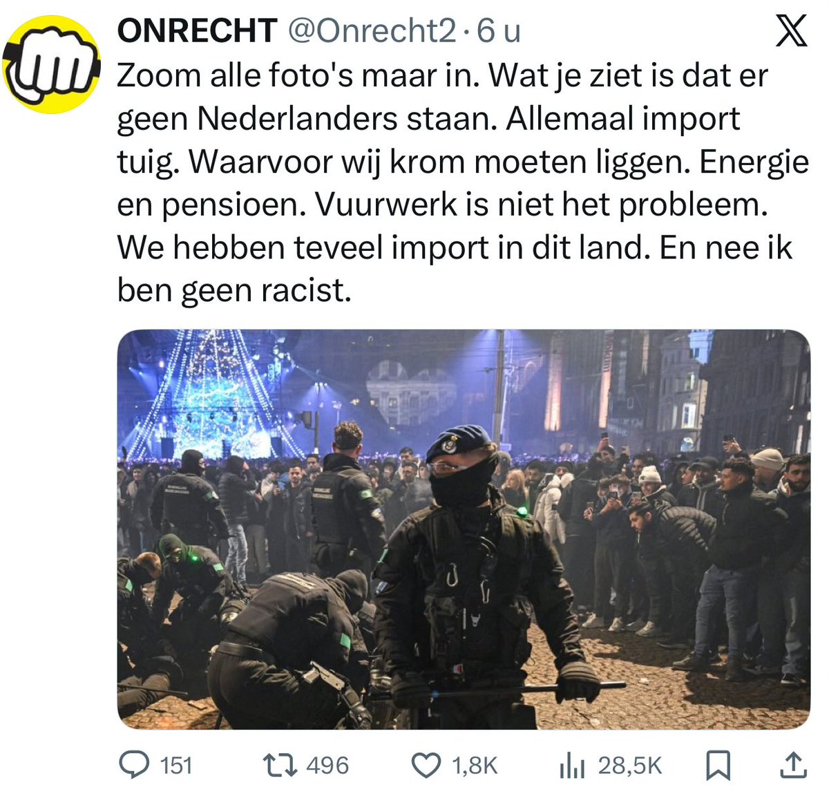 Effe goed kijken en lezen Emine! Heel ‘zwart’ op straat… Steeds vaker.
Hoogste tijd voor de #RubberKogel er op!