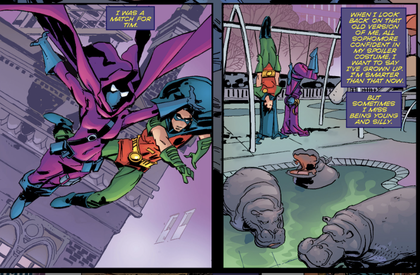 AMARKAREEM2's tweet image. Stephanie and Tim being silly on the swings is a neat callback to their first date #timsteph