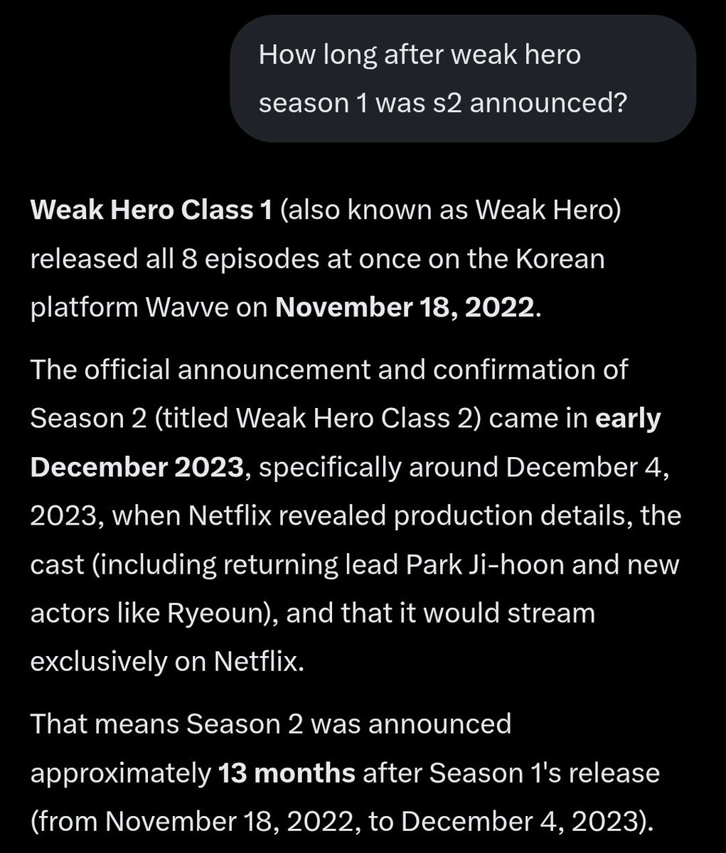 Kpopbinss's tweet image. It took 13 months for Weak Hero S2 to be announced...

So don't lose hope for Friendly Rivalry S2!

#FriendlyRivalry