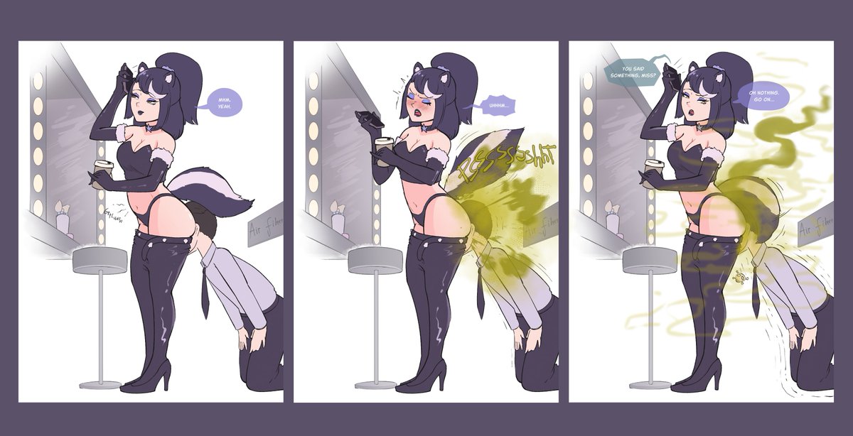 Arejay80085's tweet photo. Coffee doesnt sit well with the idol skunk: Luna, so she has invested in a personal filter in order to keep the premises clear and relatively untainted by her ass💜 https://t.co/BSrSBeHjx2