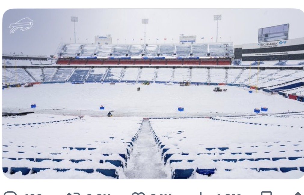 nufced's tweet photo. The “winter classic” weather today where it should be played in Buffalo and where it will be played in Florida https://t.co/cn5hllTJyQ