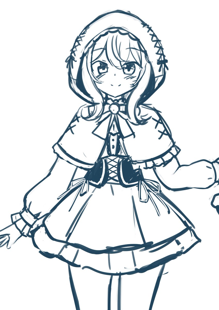 ちょいちょい寝る前に描き貯めてた衣装案を形にしてくの楽しいかもしれない