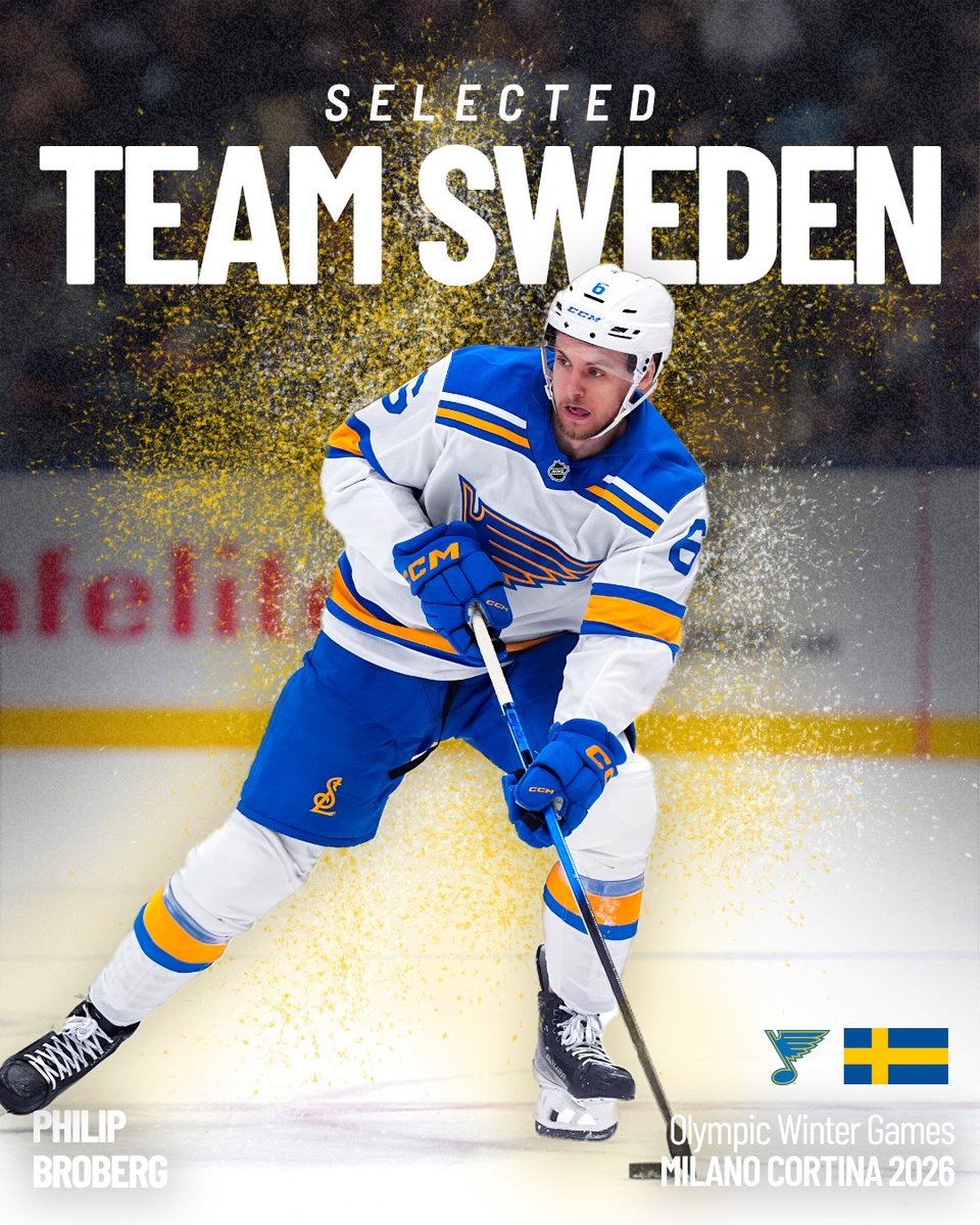 How Swede it is 🎶

Congrats to Philip Broberg on being named to Team Sweden for #MilanoCortina2026! 🇸🇪