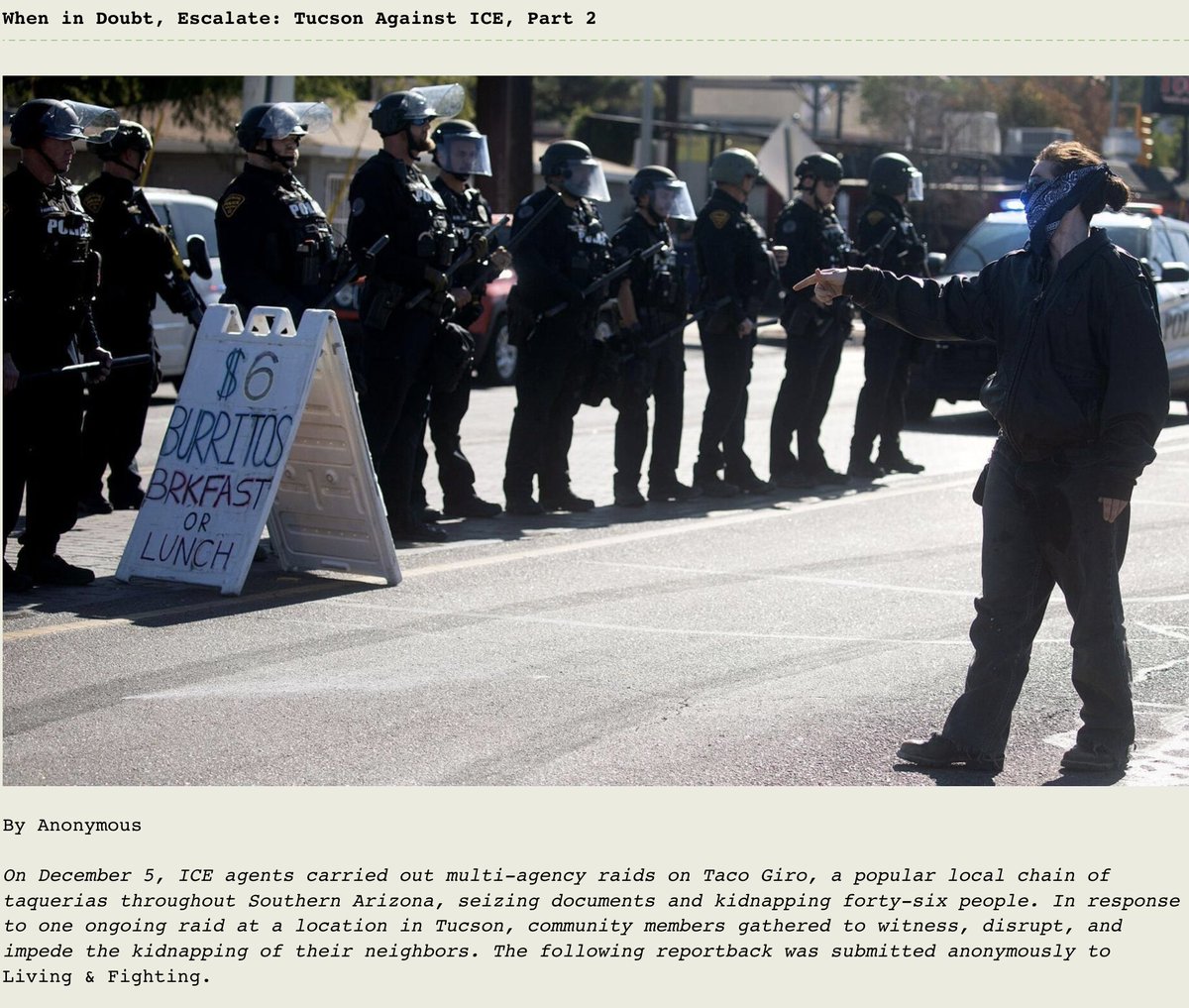 New writing from Tuscon on anti-ICE struggles in the Southwest 
livingandfighting.net/When-in-Doubt-…