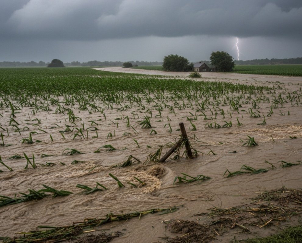 katema_chance's tweet photo. Just imagine, wake up in the morning only to findout that  your maize field has been swept away by floods😢

That's the situation in Nkhotakota, Malawi. https://t.co/RUFgl63AL6