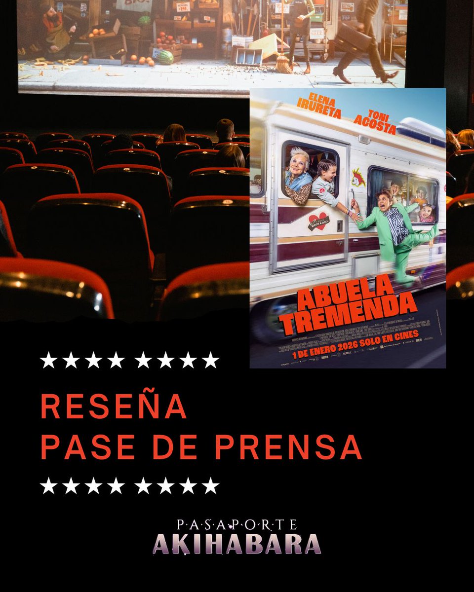 La crítica de cine nunca fue tan emocionante. 🌟 Natalia G. Santamaría nos trae su reseña de "Abuela Tremenda". 

pasaporteakihabara.com/resena-abuela-…

Visita nuestra web para conocer su análisis y comparte tus pensamientos con nosotros. ¡Tu opinión cuenta!